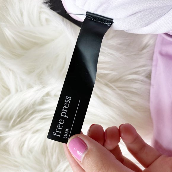 Free Press Dani Ruffle Pink One Piece Swimsuit S - Picture 9 of 13